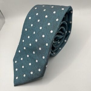 Bonobos Silk Men's Necktie Blue Polka Dot Made In Italy
